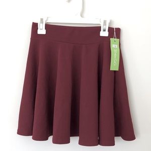 Women’s Maroon Mini Skirt